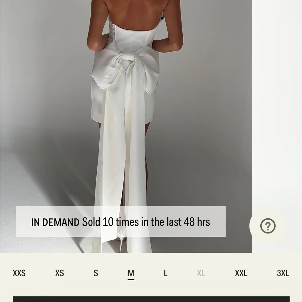 Meshki White Wedding Dress with Minimalist Design